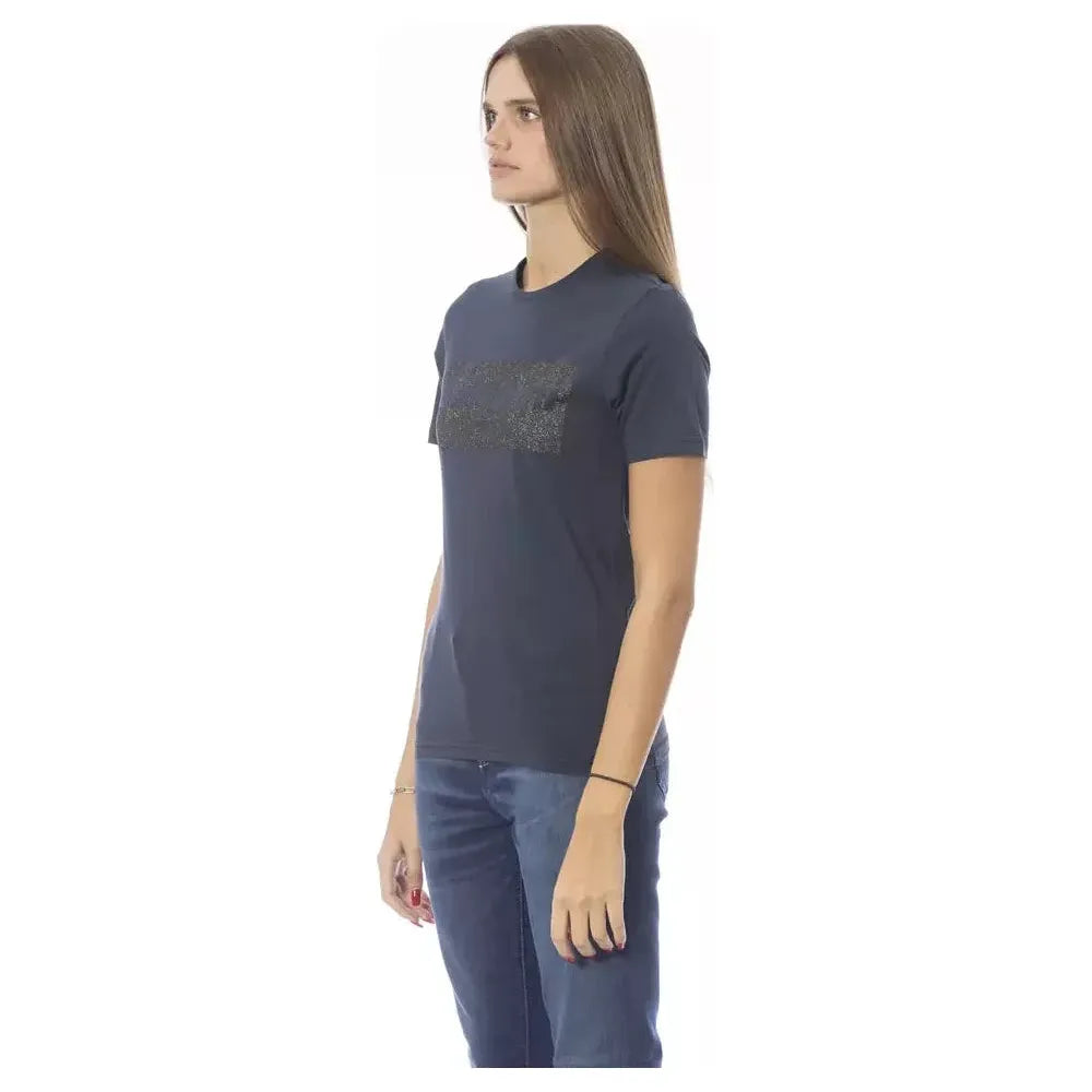 Baldinini Trend Blue Cotton T-Shirt