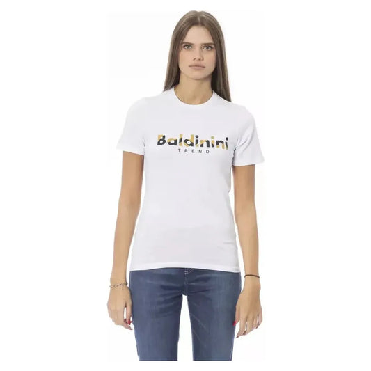 Baldinini Trend White Cotton Women T-Shirt