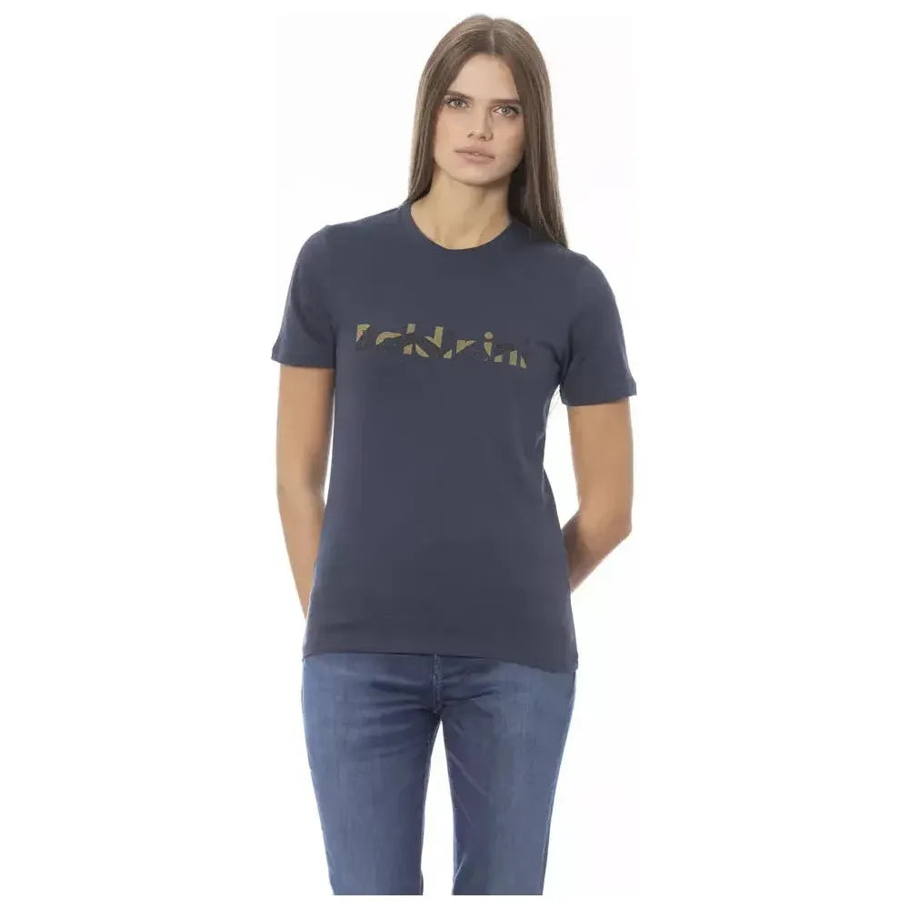 Baldinini Trend Blue Cotton T-Shirt
