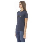Baldinini Trend Blue Cotton Women T-Shirt