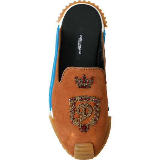 Dolce & Gabbana Elegant Multicolor NS1 Slide Sandals Dolce & Gabbana Sienna