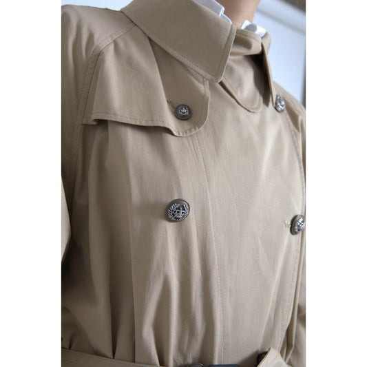 Dolce & Gabbana Elegant Double Breasted Trench Coat Dolce & Gabbana Rosy Brown