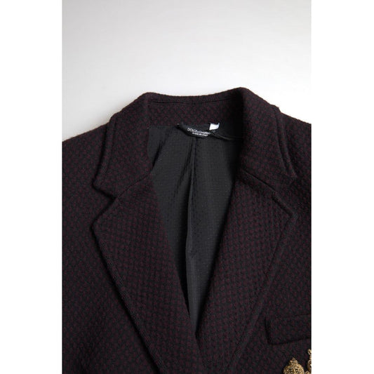 Dolce & Gabbana Elegant Purple Double Breasted Wool Blazer Dolce & Gabbana Lavender