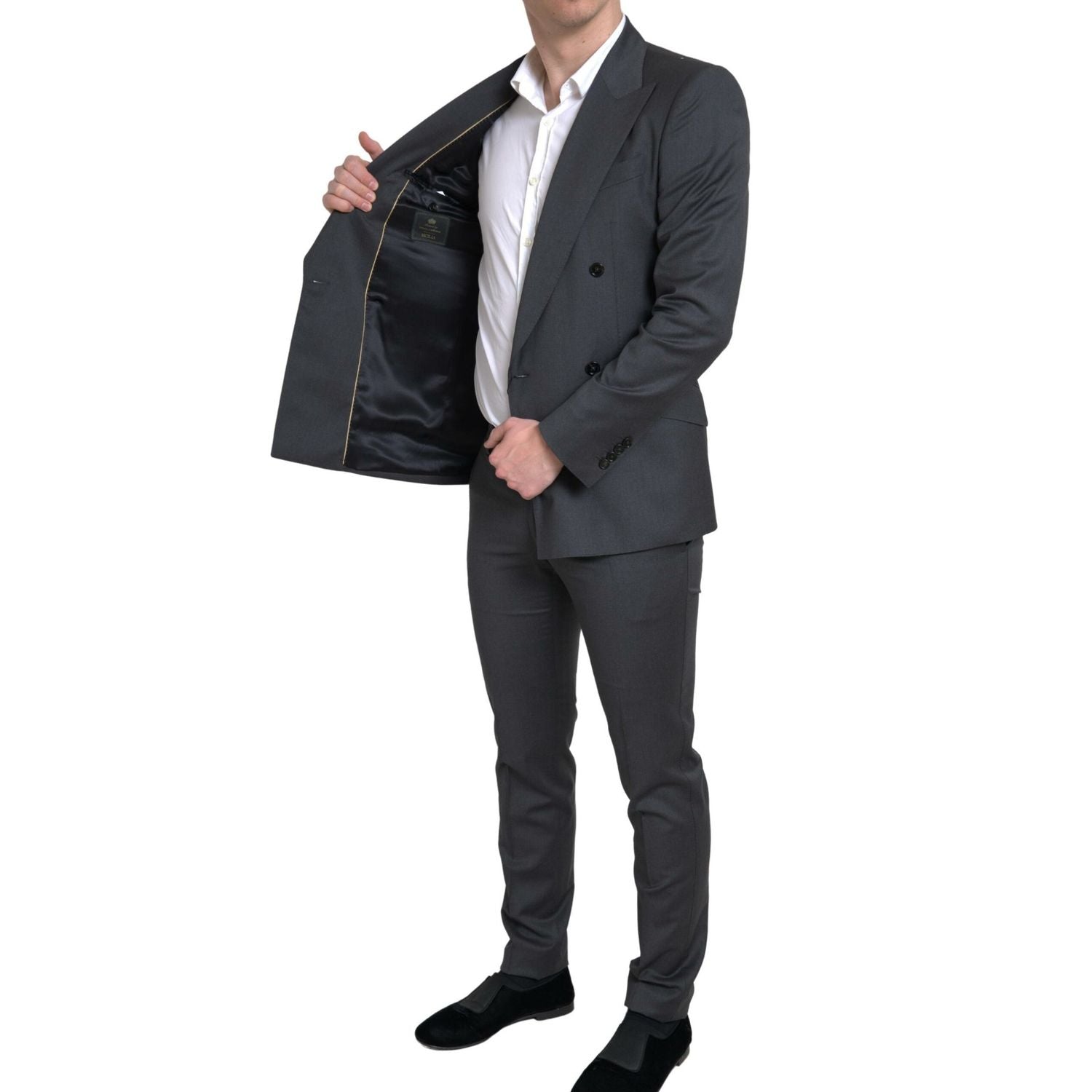 Dolce & Gabbana Gray 2 Piece Double Breasted SICILIA Suit