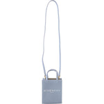 Givenchy Blue Coated Canvas Vertical Cloud Mini Shoulder Bag