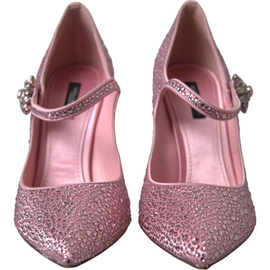 Dolce & Gabbana Enchanting Pink Crystal Pumps Dolce & Gabbana Dim Gray