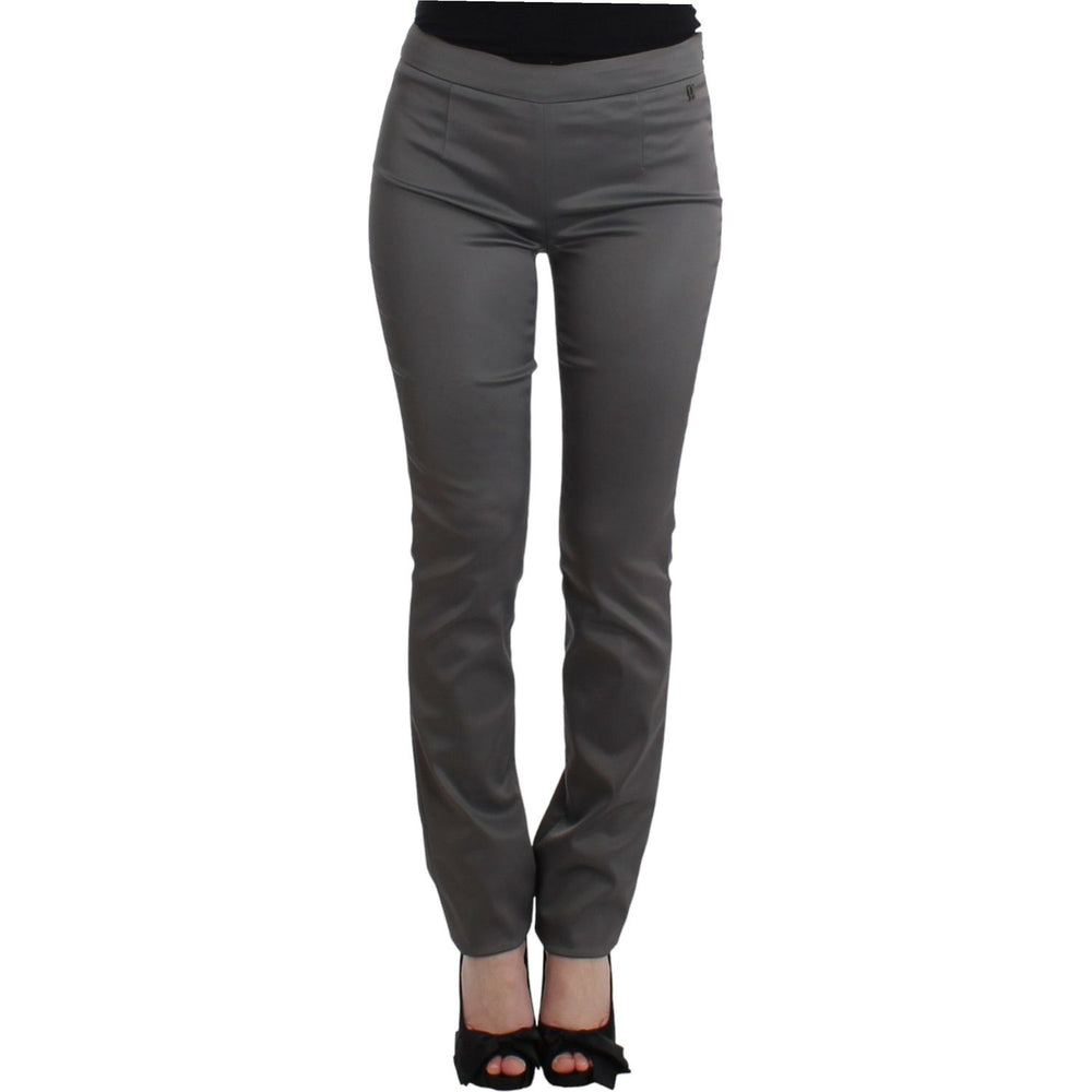 John Galliano Gray slim fit pants