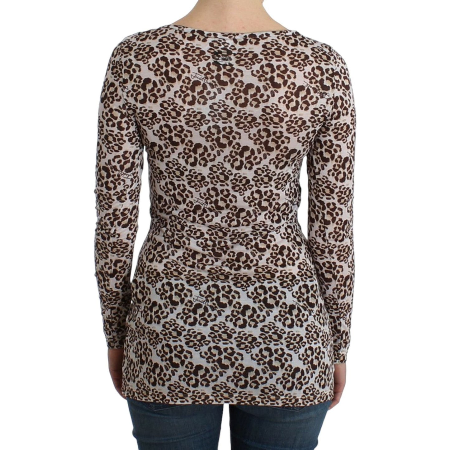Cavalli Brown longsleeved lace top