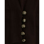 Cavalli Brown cropped wool cardigan