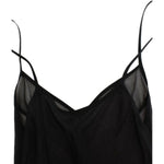 Cavalli Black long sleeve silk dress