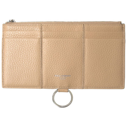 Dolce & Gabbana Beige Leather Shoulder Cardholder Shoulder Strap Wallet