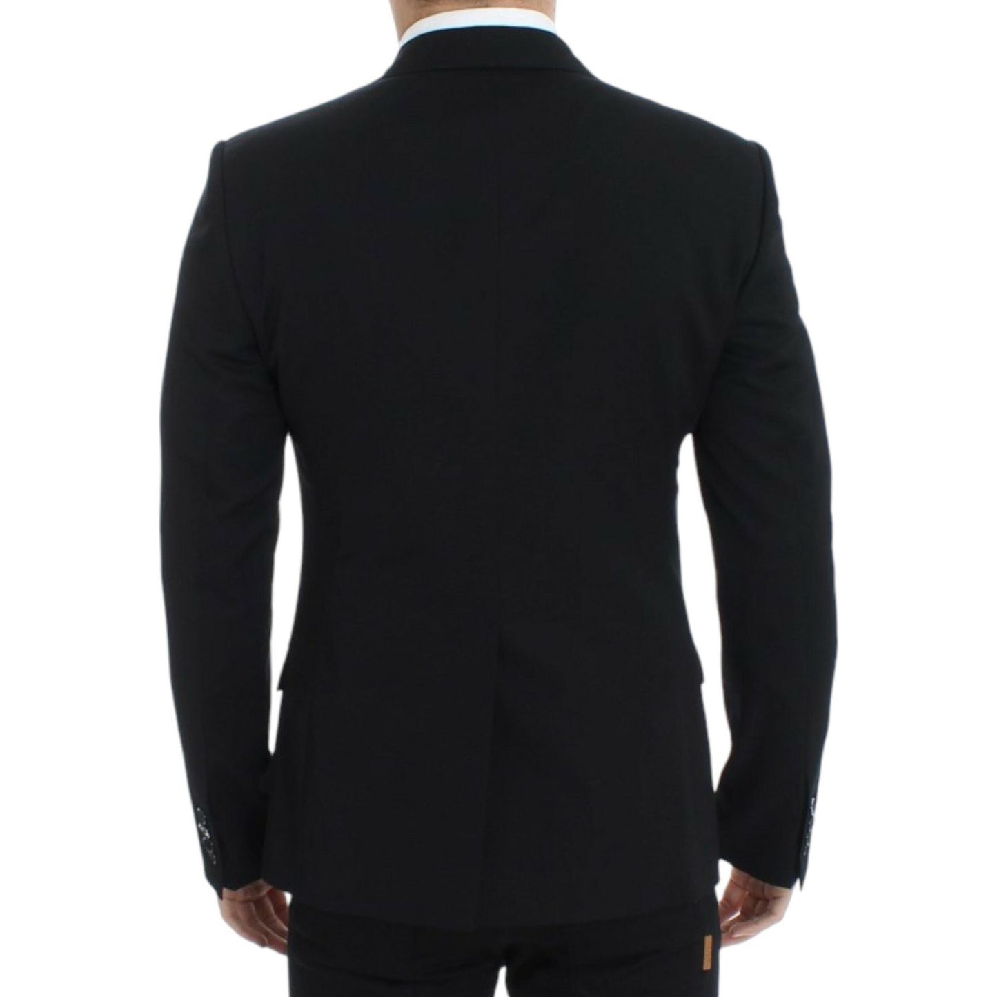 Dolce & Gabbana Black wool slim fit blazer