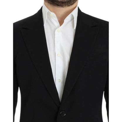 Dolce & Gabbana Black wool slim fit blazer