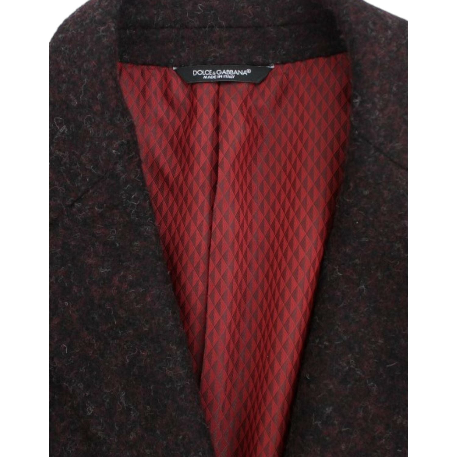 Dolce & Gabbana Bordeaux alpaga two button blazer