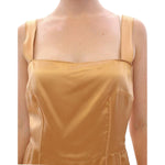 Dolce & Gabbana Bronze silk sheath dress