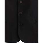 Costume National Black wool blend casual vest
