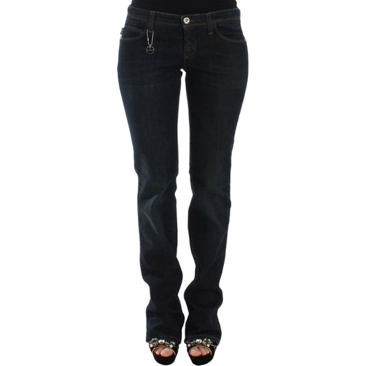 Costume National Chic Blue Slim Fit Denim Delight Costume National Black
