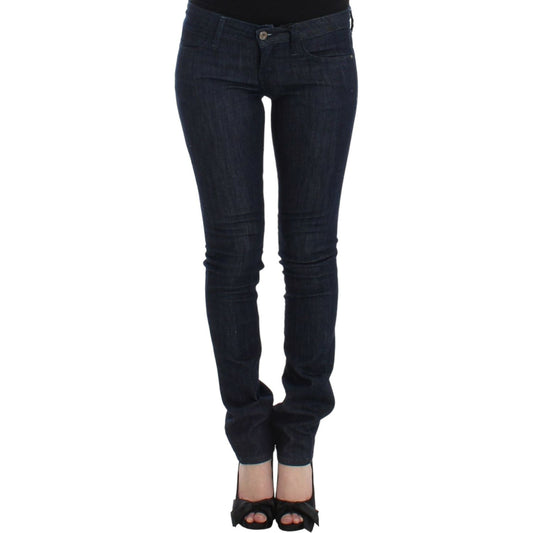 Costume National Chic Dark Blue Skinny Leg Jeans Costume National Black