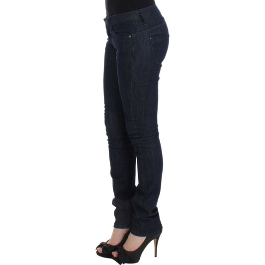 Costume National Chic Dark Blue Skinny Leg Jeans Costume National Black
