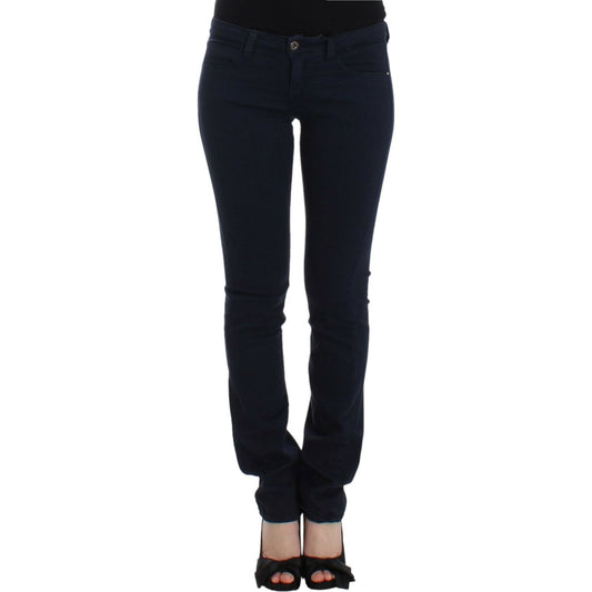 Costume National Chic Blue Straight Leg Denim Delight Costume National Black