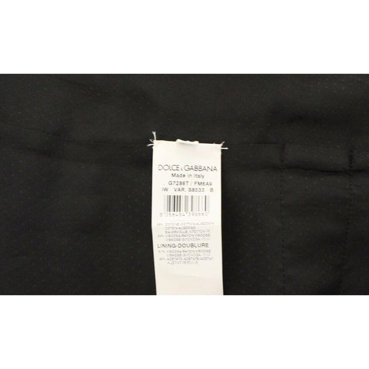 Dolce & Gabbana Elegant Brown Cotton Blend Dress Vest Dolce & Gabbana Black