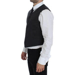 Dolce & Gabbana Gray Wool Blend Vest Gilet Weste