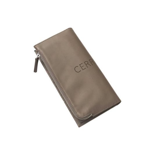 Cerruti 1881 Brown Leather Men Wallet Cerruti 1881 Dim Gray