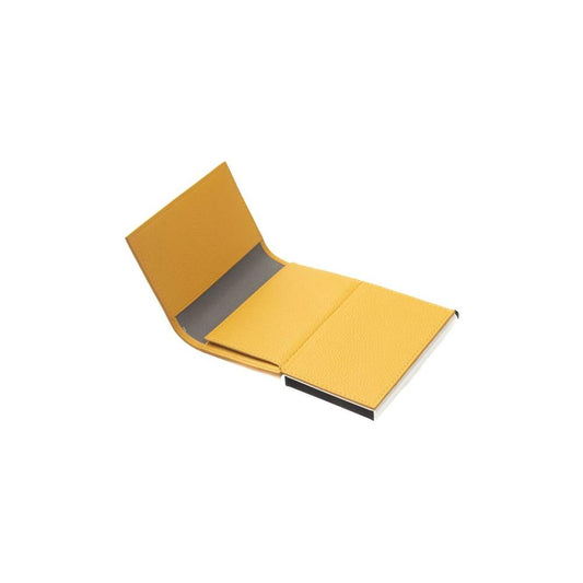Cerruti 1881 Yellow Calfskin Men Wallet Cerruti 1881 Sandy Brown