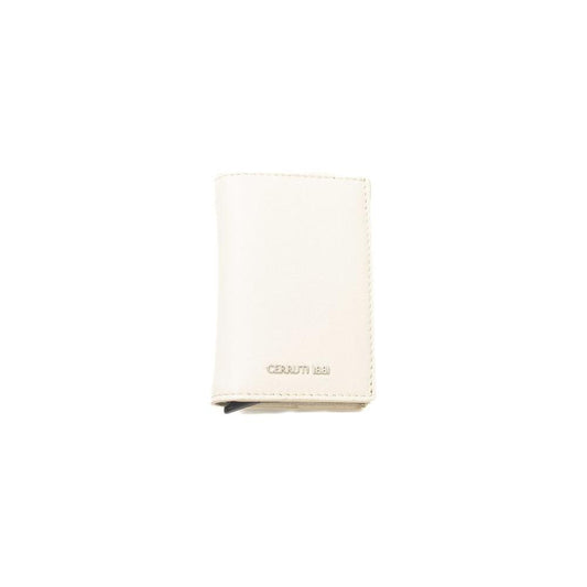 Cerruti 1881 Beige Calfskin Men Wallet Cerruti 1881 Seashell