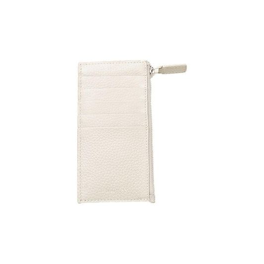 Cerruti 1881 White Leather Men Wallet Cerruti 1881 Antique White