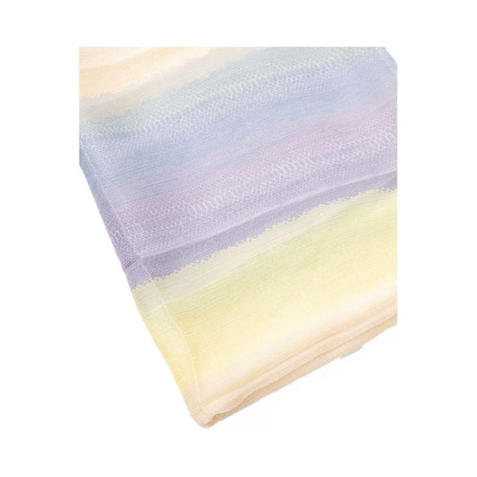 Trussardi Multicolor Silk Women Scarf Trussardi Light Gray
