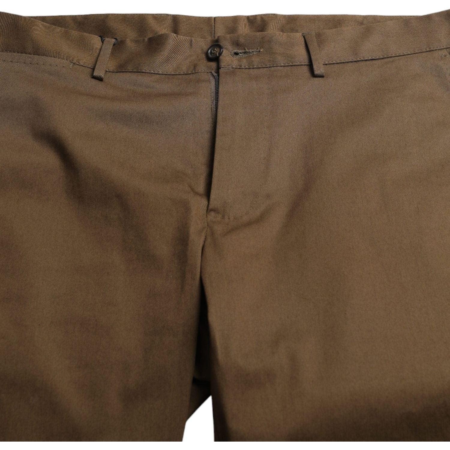Dolce & Gabbana Brown Cotton Stretch Men Bermuda Shorts