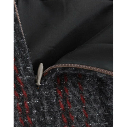 Costume National Gray wool mini skirt