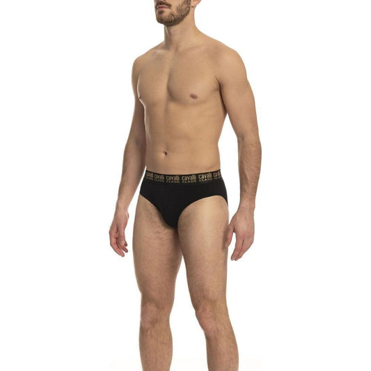 Cavalli Class Black Cotton Men's Brief