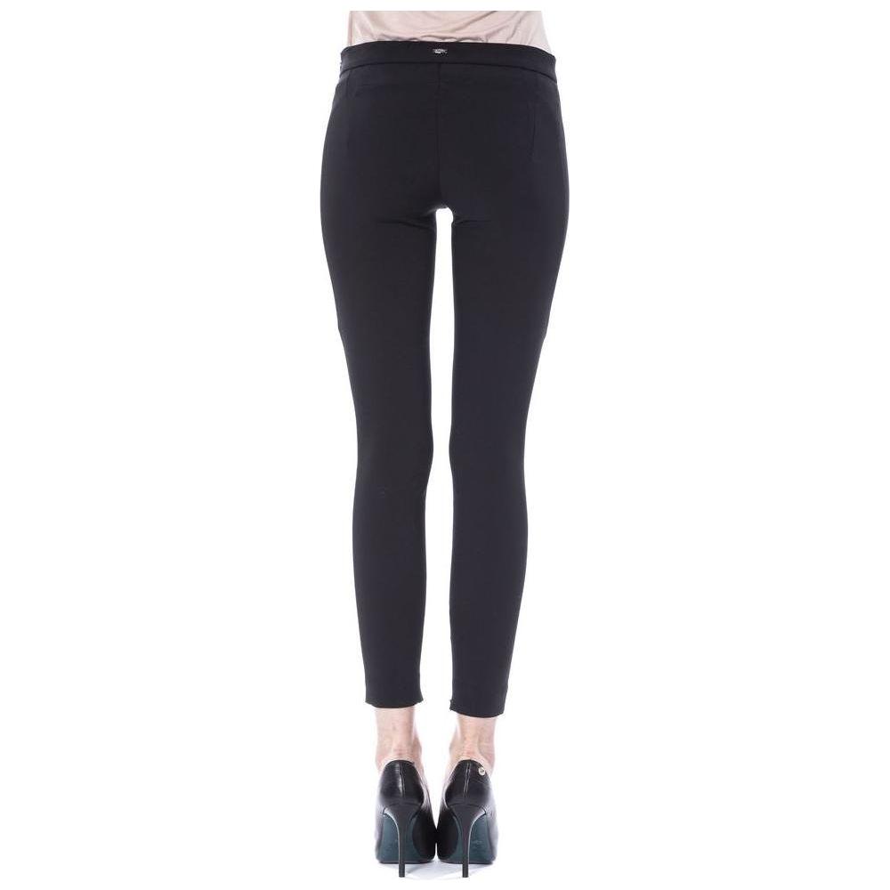 BYBLOS Black Polyester Women's Skinny Pant 1728,67345744032,Black,BYBLOS,Clothing,IT38 | XS,IT40|S,Jeans & Pants - Women - Clothing,New with tags,Pants - Clothing,Skinny Pants - Pants - Clothing,Women,Women - Clothing