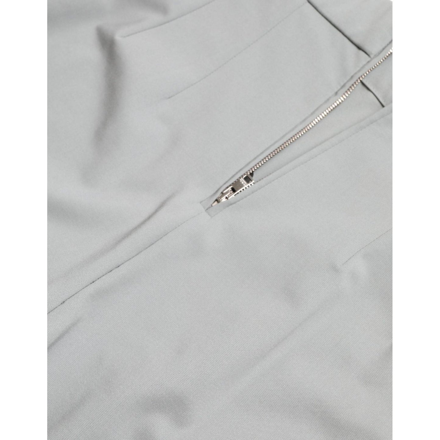 Dolce & Gabbana Gray Nylon Slim Trouser Pants