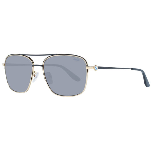 BMW Gold Men Sunglasses BMW Dark Gray