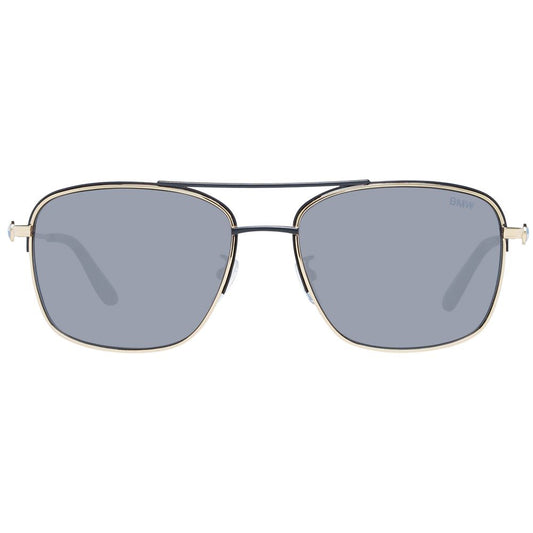 BMW Gold Men Sunglasses BMW Dark Gray