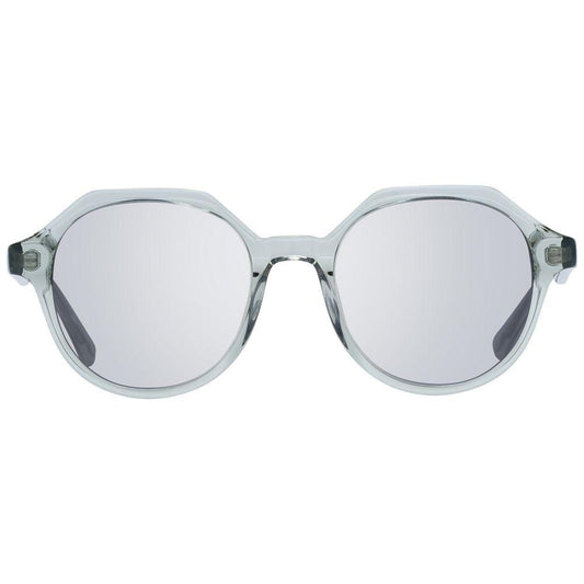 Scotch & Soda men's round green sunglasses with full-rim acetate frame and grey lenses, offering 100% UVA/UVB protection.