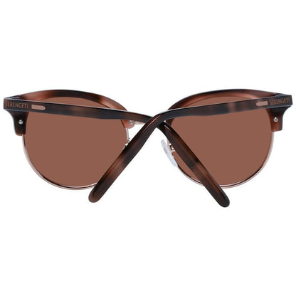 Serengeti Brown Acetate & Metal Sunglasses