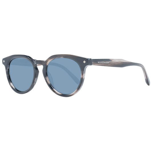 Scotch & Soda Black Men Sunglasses Scotch & Soda Light Slate Gray