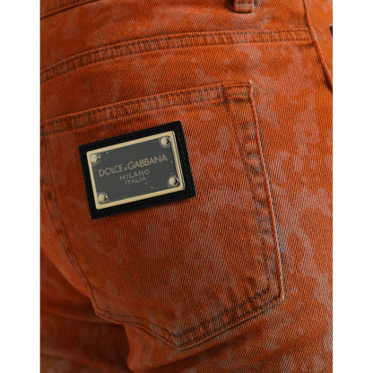 Dolce & Gabbana Multicolor Ombre Cotton Slim Fit Denim Jeans