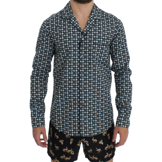 Dolce & Gabbana Elegant Green Pajama Nightshirt Dolce & Gabbana Dark Slate Gray