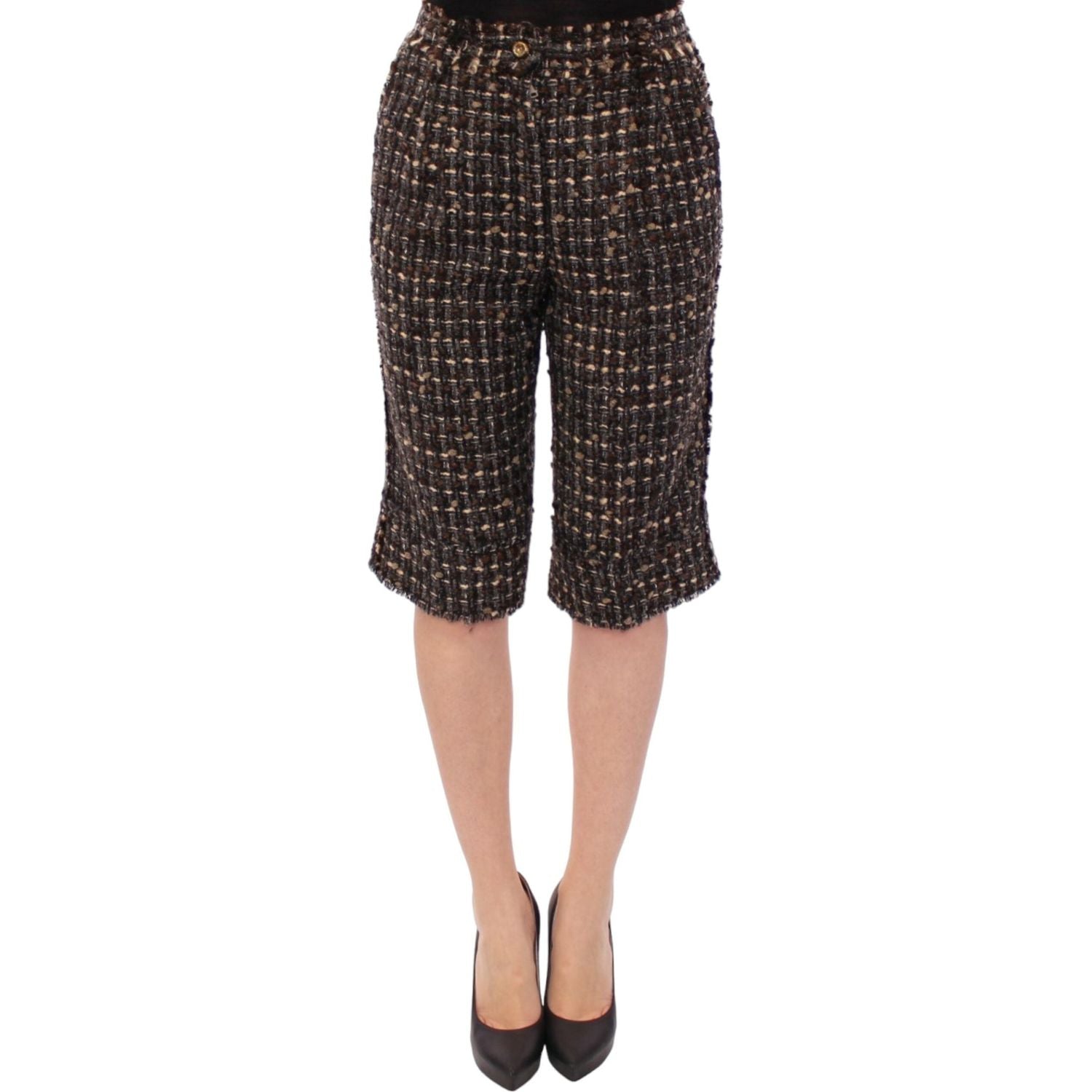 Dolce & Gabbana Multicolor wool shorts pants