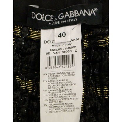 Dolce & Gabbana Black fabric shorts pants