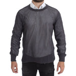 Dolce & Gabbana Purple Runway Netz Pullover Netted Sweater