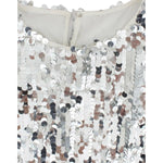 Dolce & Gabbana Silver Sequined Crewneck Blouse T-shirt Top