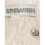 Ermanno Scervino Chic Beige Chino Pants - Elegance Redefined Jeans & Pants Ermanno Scervino Light Gray