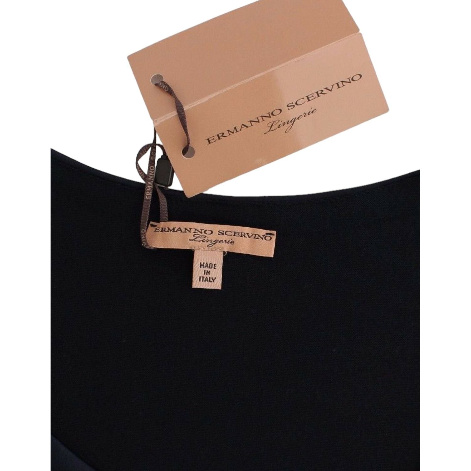 Ermanno Scervino Lingerie Blue Top Blouse Jumper Lace Rayon