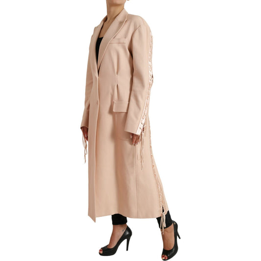 Dolce & Gabbana Elegant Beige Single-Breasted Trench Coat Dolce & Gabbana Tan